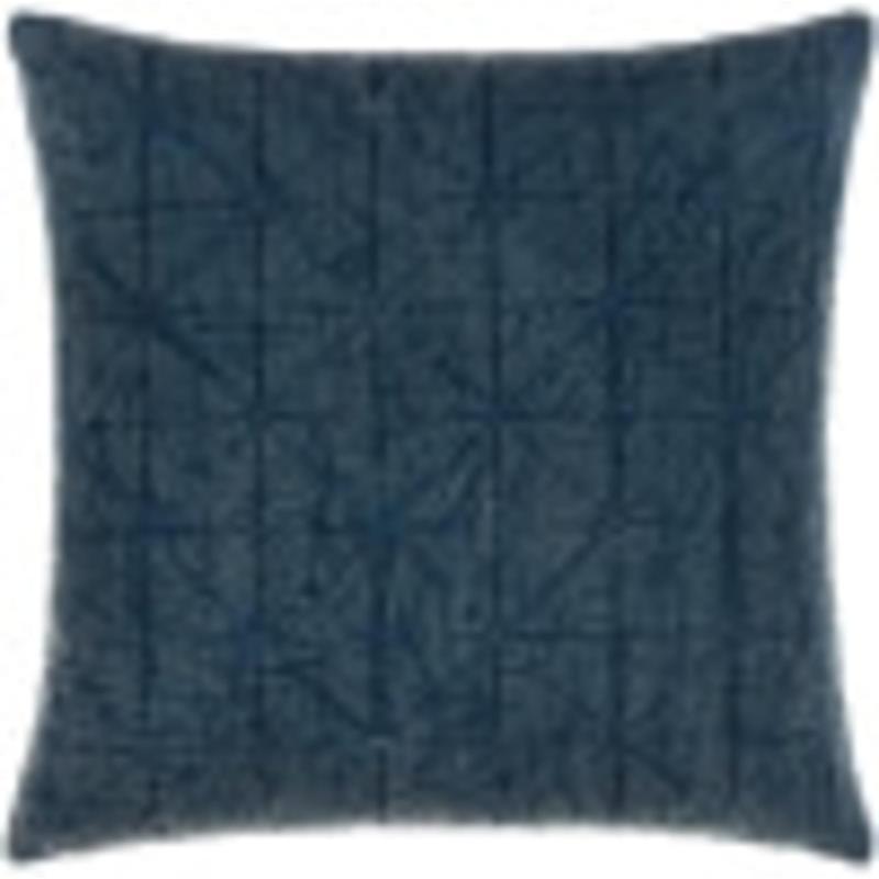 artistic weavers Artistic Weavers Praree Pillow H x 20″ W Navy(Navy 18″H x 18″W No Insert)