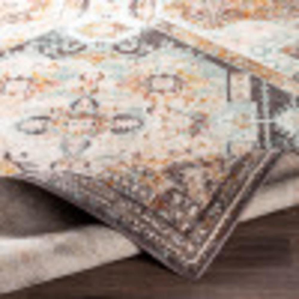 Artistic Weavers Artistic Weavers Shami Aqua/Burnt Orange Area Rug 7’10” X 10’3″(5 Ft 2 In X 7 Ft Aqua / Burnt Orange)