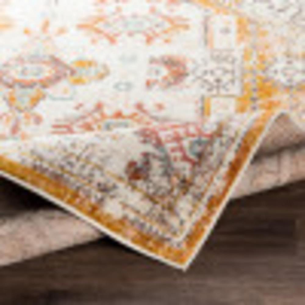 Artistic Weavers Artistic Weavers Shami Aqua/Burnt Orange Area Rug 7’10” X 10’3″(5 Ft 2 In X 7 Ft Mustard)