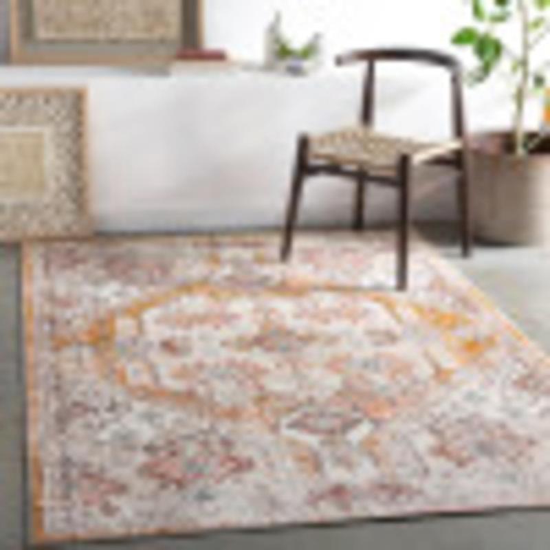 artistic weavers Artistic Weavers Shami Aqua/Burnt Orange Area Rug 7’10” x 10’3″(5 ft 2 in x 7 ft Mustard)
