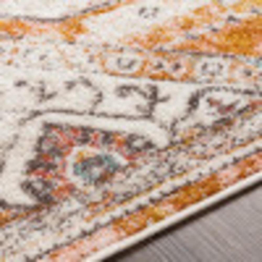 Artistic Weavers Artistic Weavers Shami Aqua/Burnt Orange Area Rug 7’10” X 10’3″(6 Ft 7 In X 9 Ft Mustard)