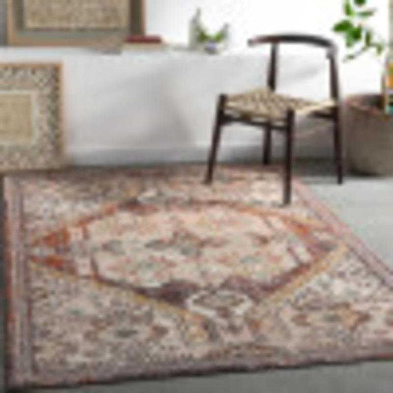 artistic weavers Artistic Weavers Shami Aqua/Burnt Orange Area Rug 7’10” x 10’3″(7 ft 10 in x 10 ft 3 in Burnt Orange)