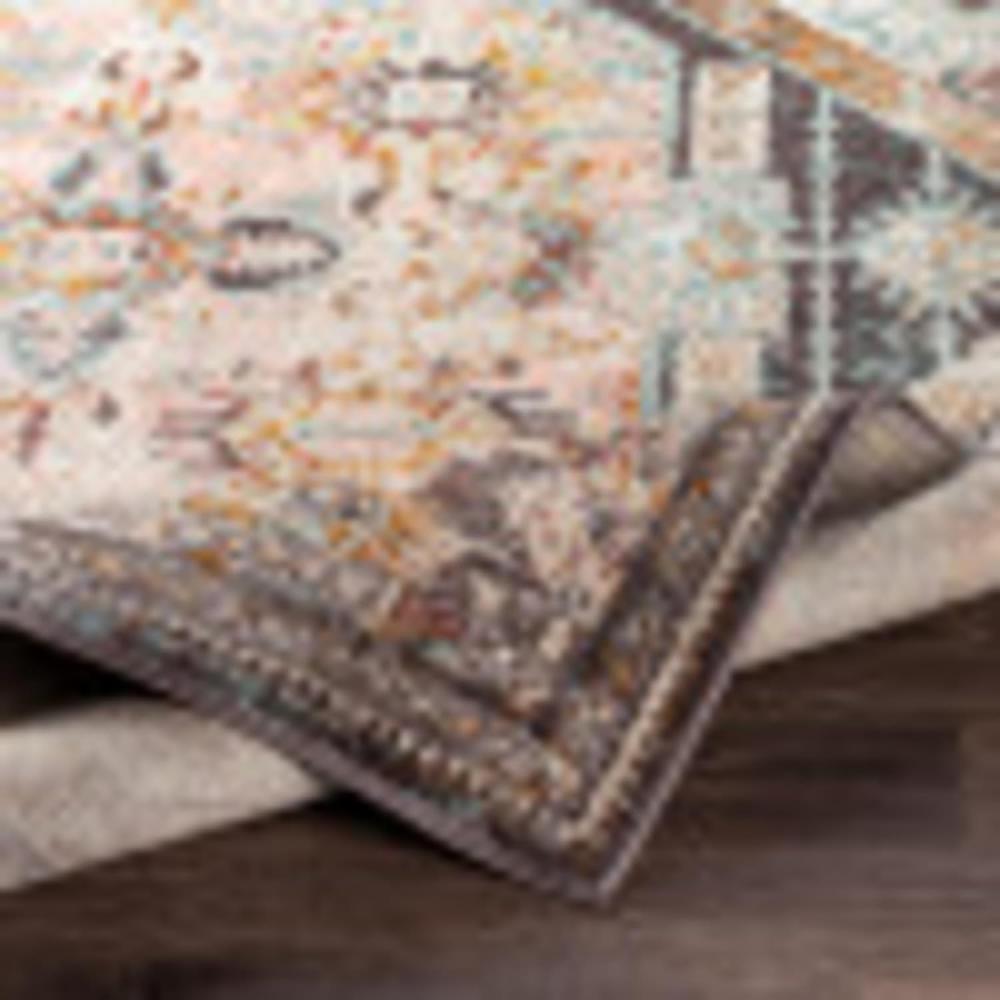 Artistic Weavers Artistic Weavers Shami Aqua/Burnt Orange Area Rug 7’10” X 10’3″(7 Ft 10 In X 10 Ft 3 In Charcoal)