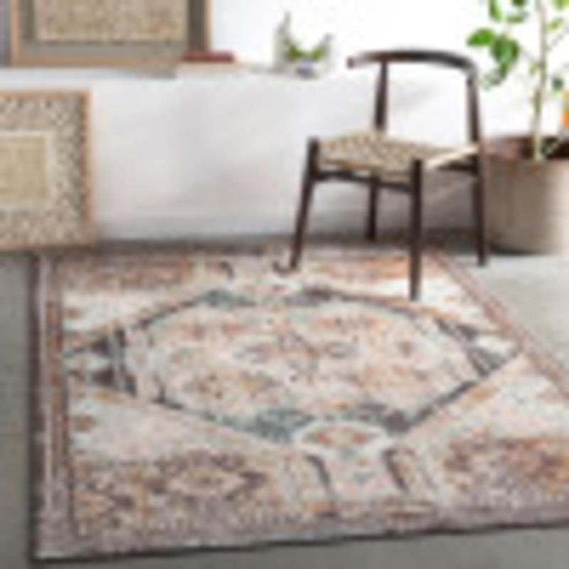 artistic weavers Artistic Weavers Shami Aqua/Burnt Orange Area Rug 7’10” x 10’3″(5 ft 2 in x 7 ft Aqua / Burnt Orange)