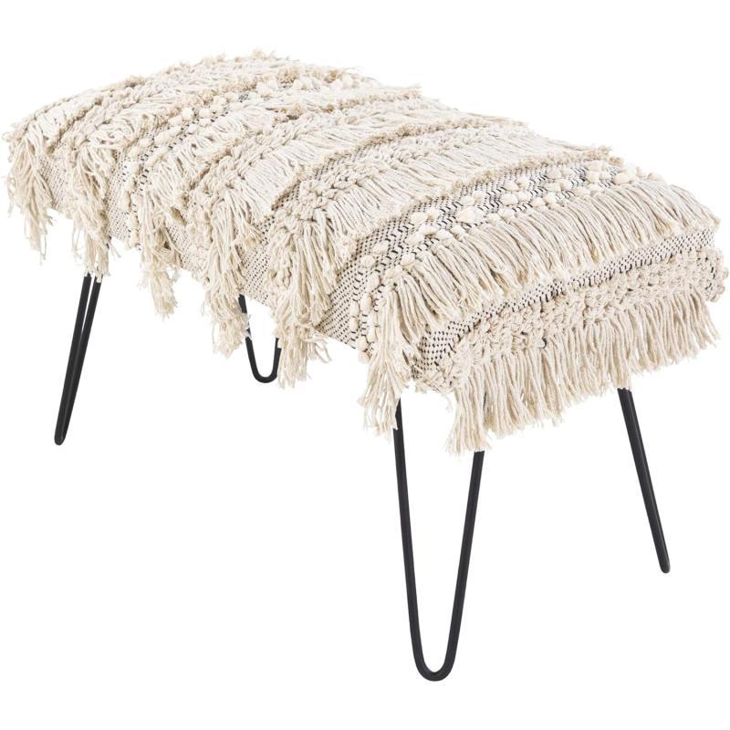 Artistic Weavers Artistic Weavers Wellington Rustic Scandinavian Upholstered Bench 18″ H X 32″ W X 16″ D Cream(Artistic Weavers Wellington Rustic Scandinavian Upholstered Bench 18″ H X 32″ W X 16″ D Cream)