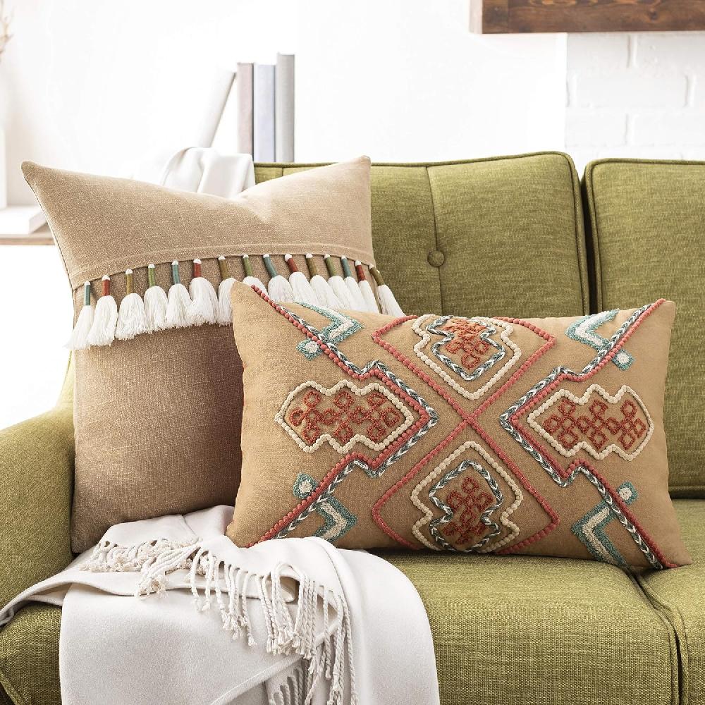 Artistic Weavers Artistic Weavers Zuma Polyfill Pillow Kit 12″ X 20″ Polyester Clay(Clay 12″ X 20″ Polyester)