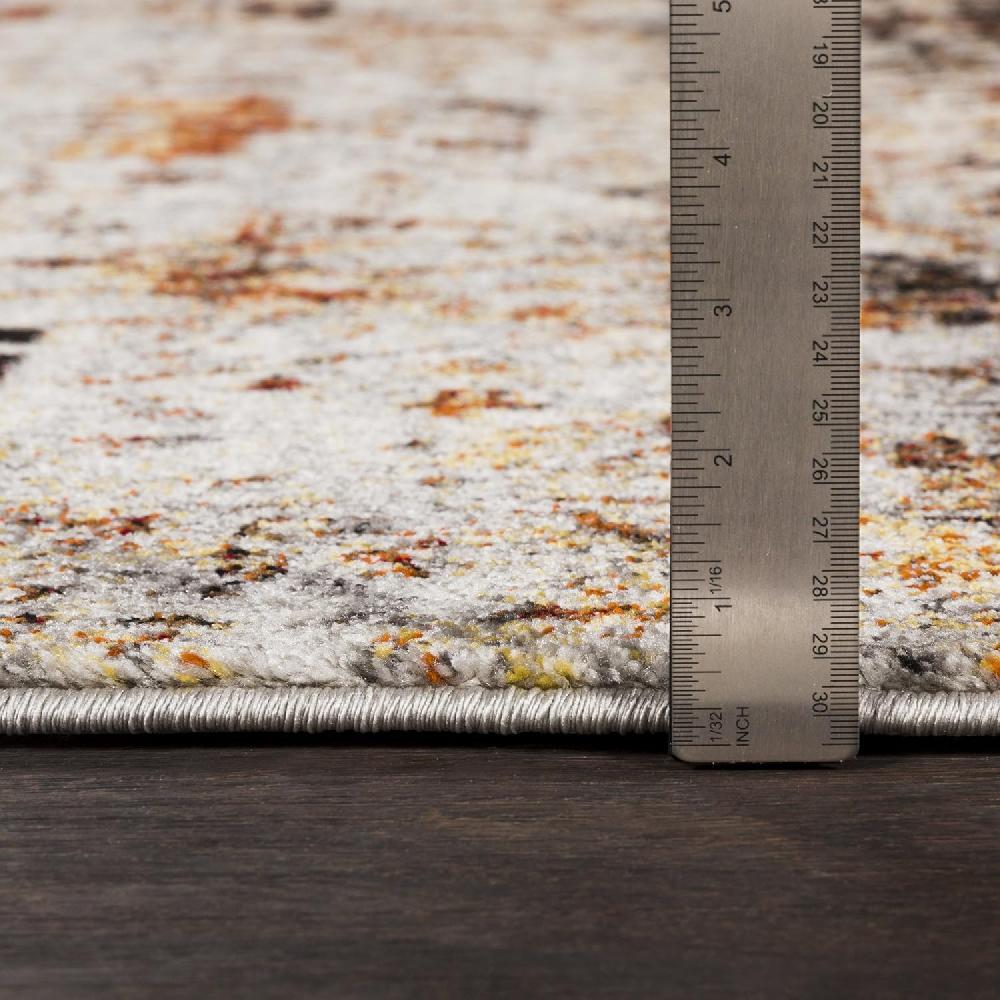 Artistic Weavers Bravo Dark Red Updated Traditional Area Rug 5’3″ X 7’3″(Red & White)