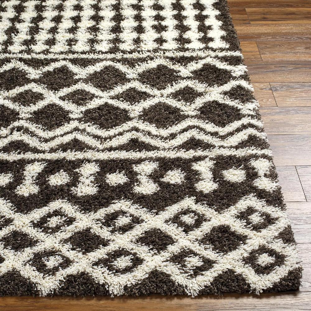 Artistic Weavers Hapsburg Moroccan Shag Area Rug 5’3″ X 7’3″ Dark Brown(Dark Brown)