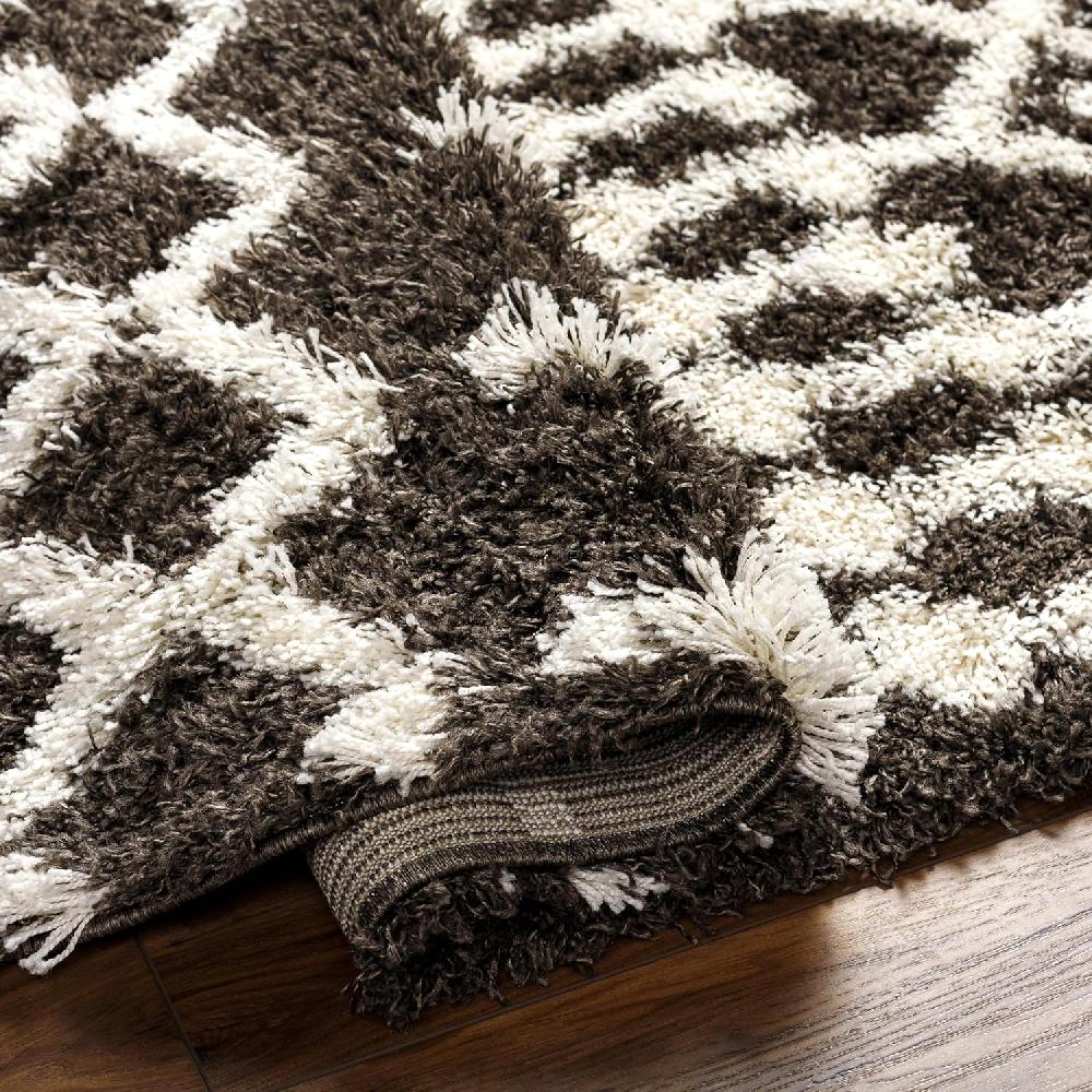 Artistic Weavers Hapsburg Moroccan Shag Area Rug 5’3″ X 7’3″ Dark Brown(Dark Brown)