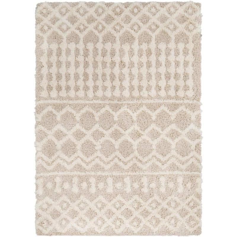 Artistic Weavers Hapsburg Moroccan Shag Area Rug 5’3″ X 7’3″ Dark Brown(Beige)