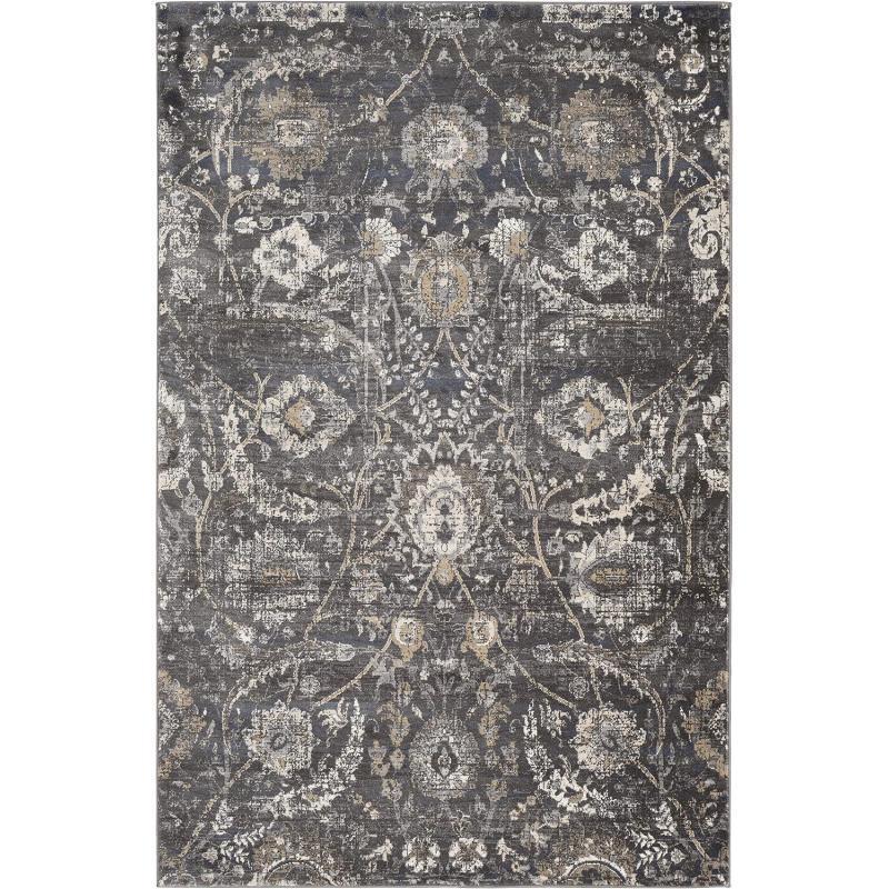 artistic weavers Inkeri Updated Traditional Area Rug 5’3″ x 7’3″ Light Gray(Charcoal)