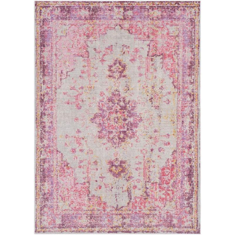 Artistic Weavers Livabliss Emilio Updated Traditional Area Rug 5’3″ X 7’1″ Bright Pink(Bright Pink)
