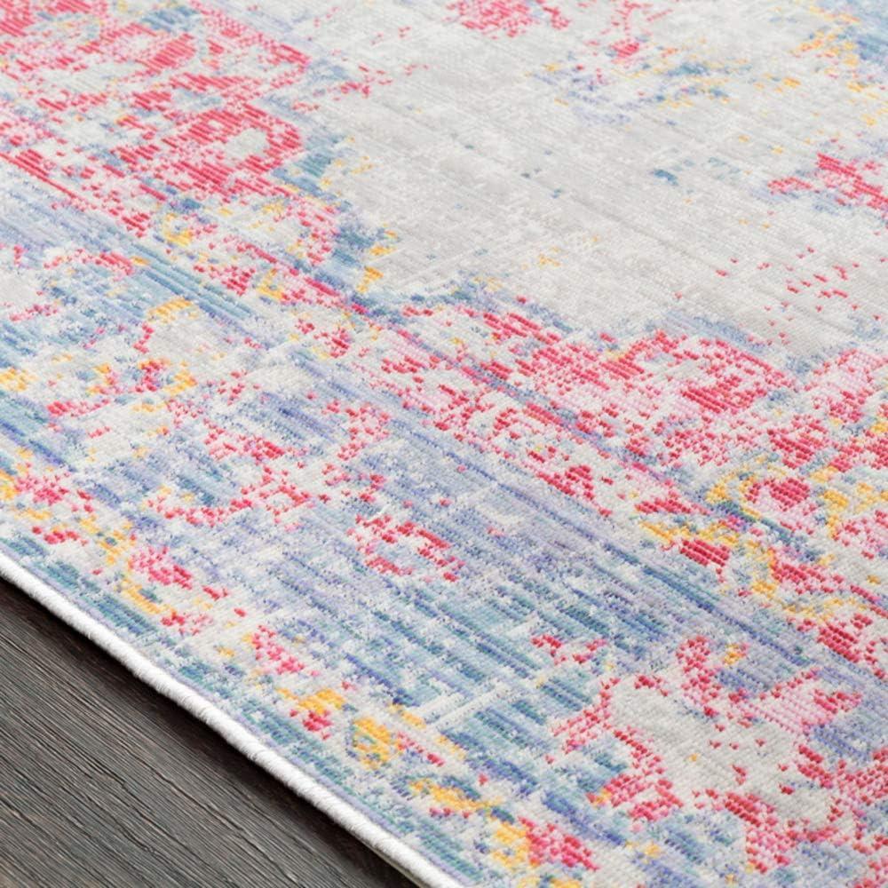 Artistic Weavers Livabliss Emilio Updated Traditional Area Rug 5’3″ X 7’1″ Bright Pink(Denim)