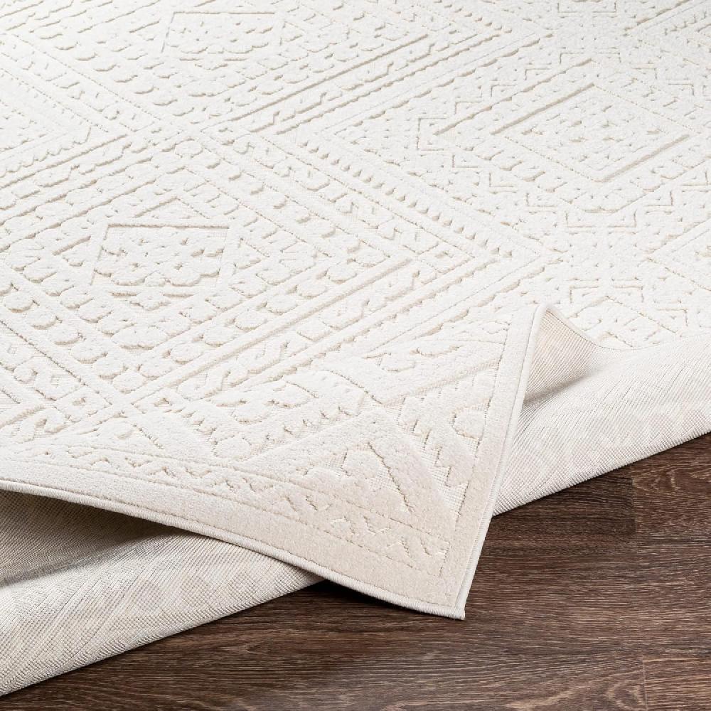 Artistic Weavers Livabliss Ivor Outdoor Textured Area Rug 5’3″ X 7’3″ Cream(9’2″ X 12′)