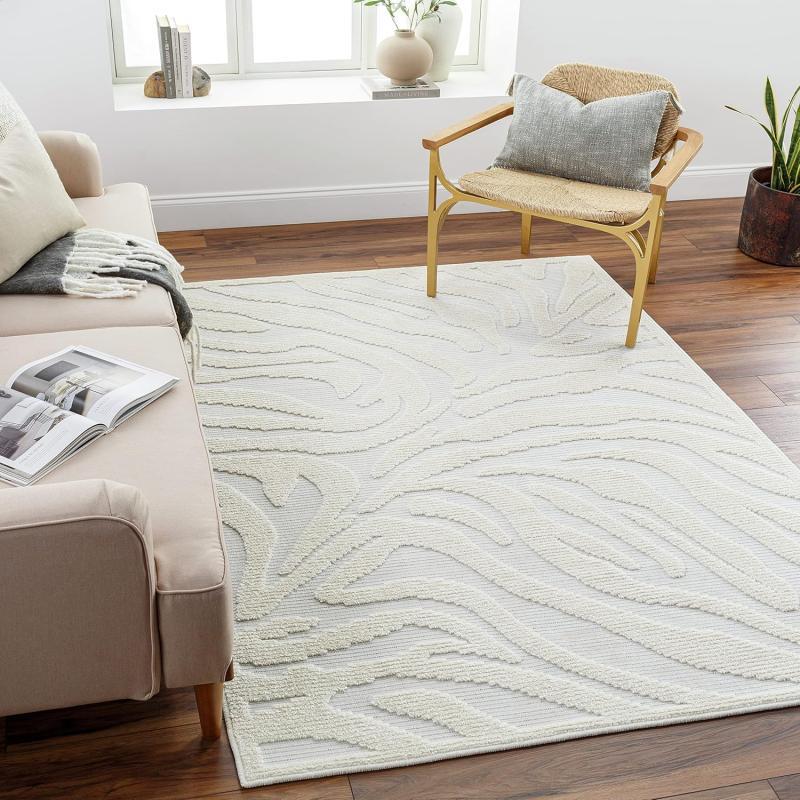 artistic weavers Livabliss Lyna Modern Washable Rug 5′ x 7’2″ Cream(5′ x 7’2″)