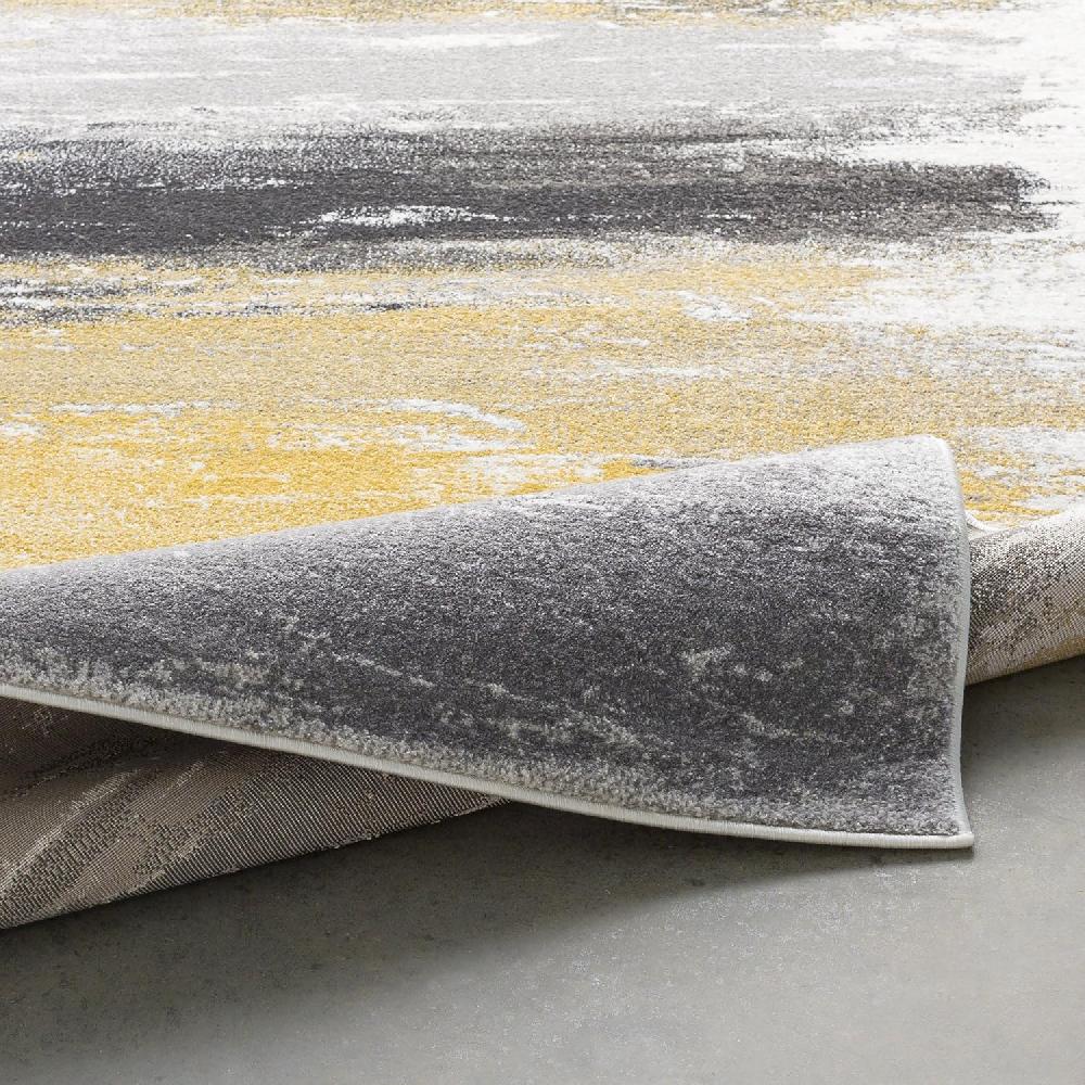 Artistic Weavers Nicola Gray And Yellow Modern Area Rug 5’3″ X 7’6(2′ X 3′ Yellow)