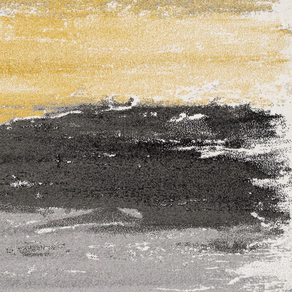 Artistic Weavers Nicola Gray And Yellow Modern Area Rug 5’3″ X 7’6(7’11” X 10′ Yellow)