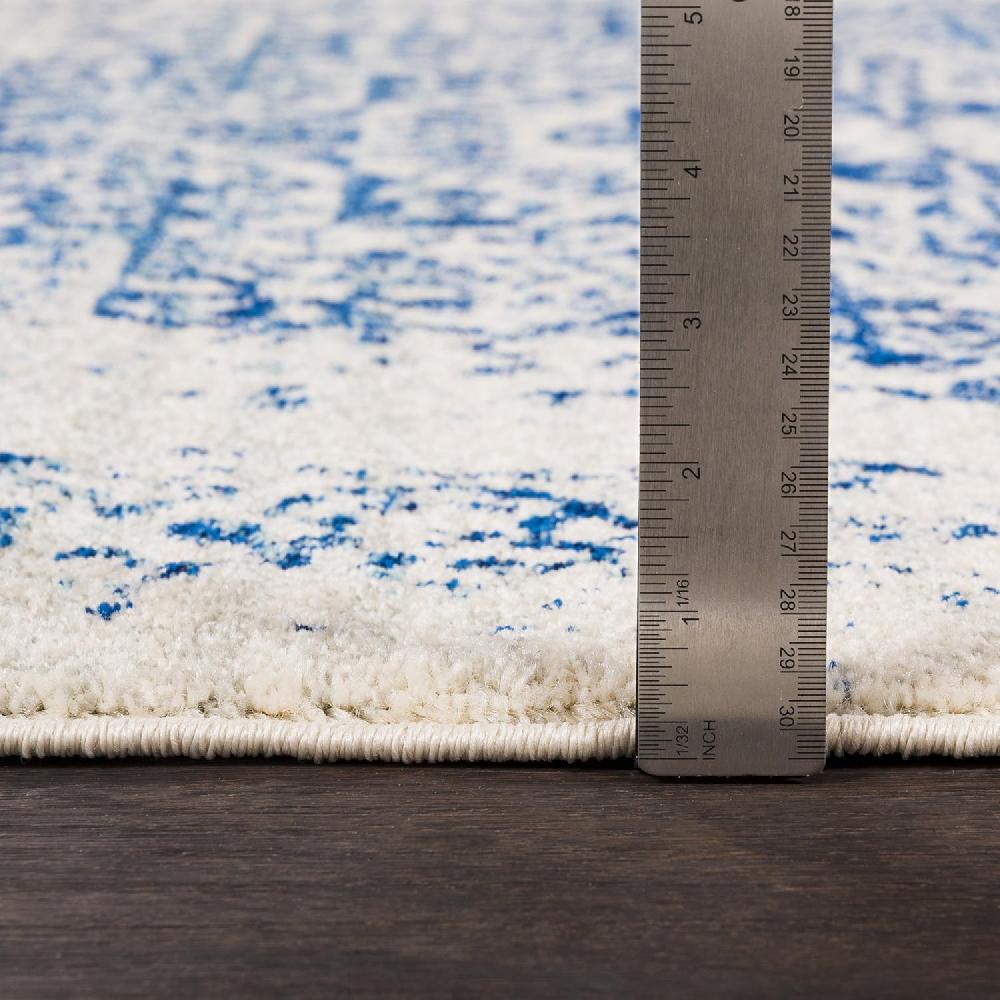 Artistic Weavers Valeria Dark Blue Light Gray And Beige Updated Traditional Area Rug 7’10” X 10’3(2′ X 3′ Blue)