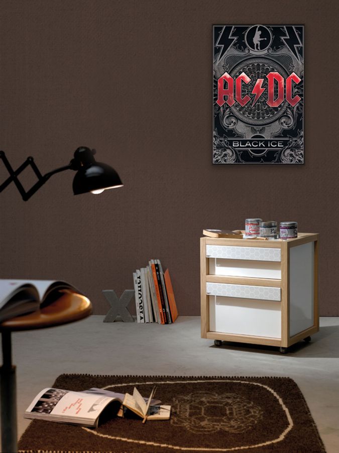 Artopweb Ac/dc - Black Ice Decorative MDF Panel (60x90cm)