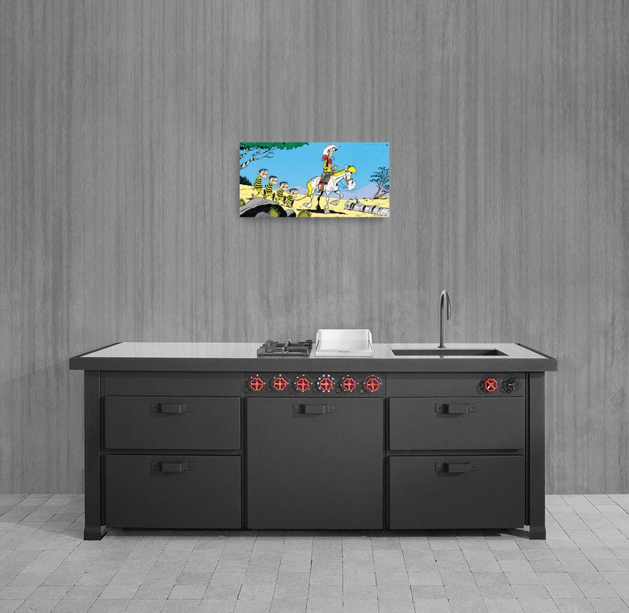 Artopweb Achde - Lucky Luke E Les Daltons Decorative MDF Panel (100x50cm)