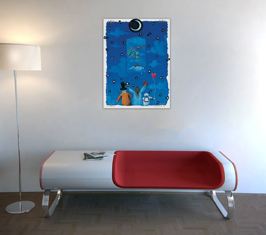 Artopweb Agostini - Salutano Peter Pan Decorative MDF Panel (60x80cm)