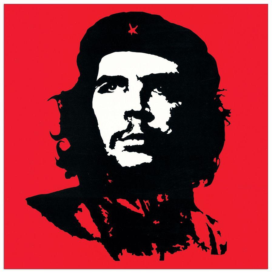 artopweb Anonymous - Che Guevara (Red) Decorative MDF Panel (40x40cm)