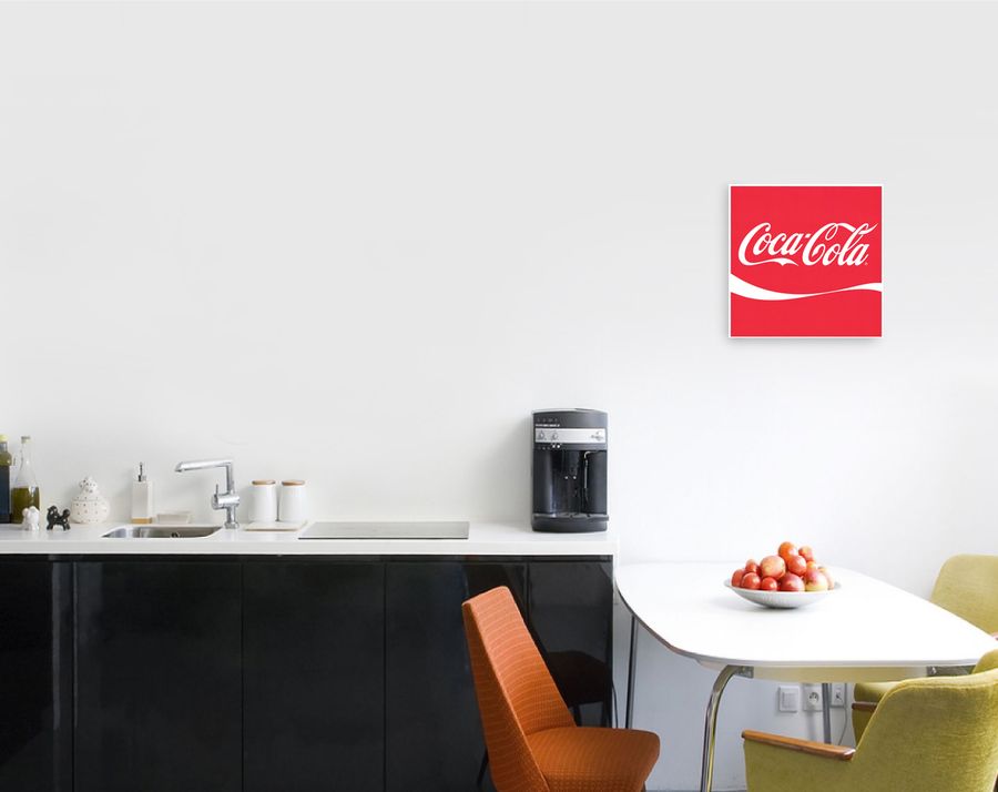 Artopweb Anonymous - Coca Cola Classic Decorative MDF Panel (27x27cm)