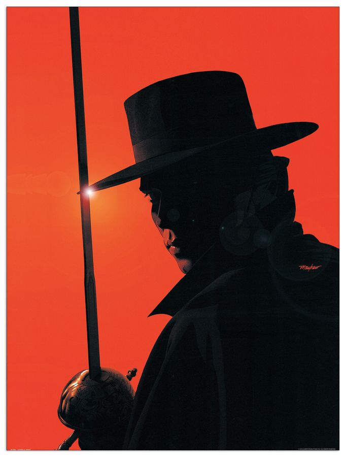 artopweb Anonymous - L Ombra Di Zorro Decorative MDF Panel (60x80cm)