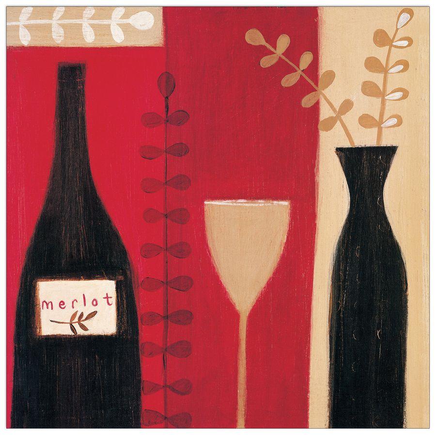 artopweb Evans - Merlot Decorative MDF Panel (57x57cm)
