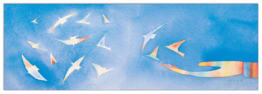 artopweb Folon - Peace Decorative MDF Panel (150x52cm)
