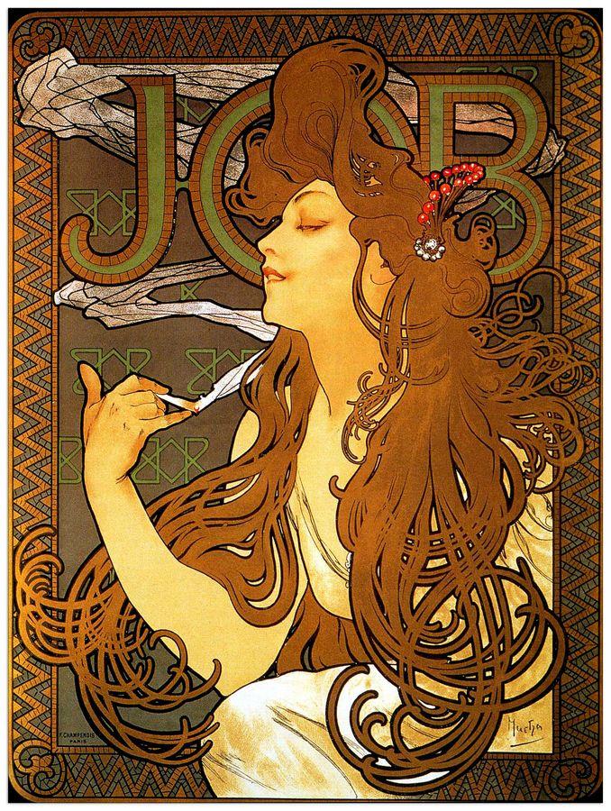 artopweb Mucha - Job Decorative MDF Panel (60x80cm)