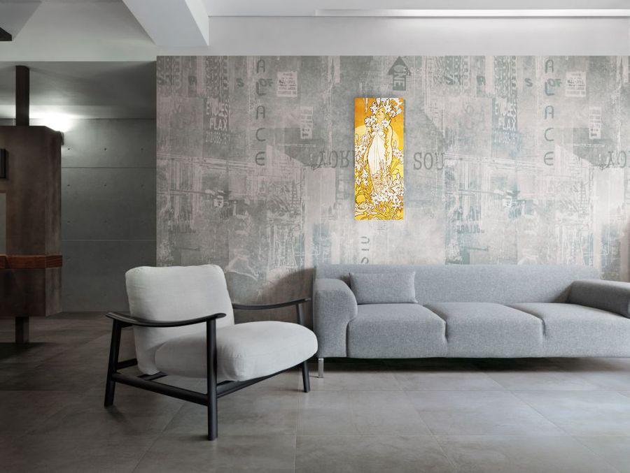 Artopweb Mucha - Lily Decorative MDF Panel (30x75cm)