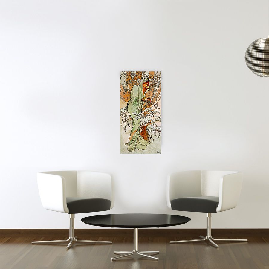 Artopweb Mucha - Winter Decorative MDF Panel (30x60cm)