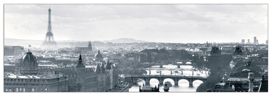 artopweb Null - Paris Decorative MDF Panel (90x30cm)