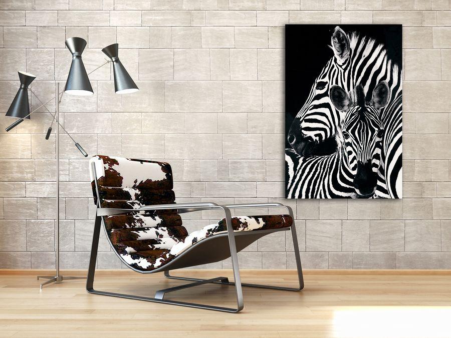 Artopweb Zebra & Foal Decorative MDF Panel (60x90cm)