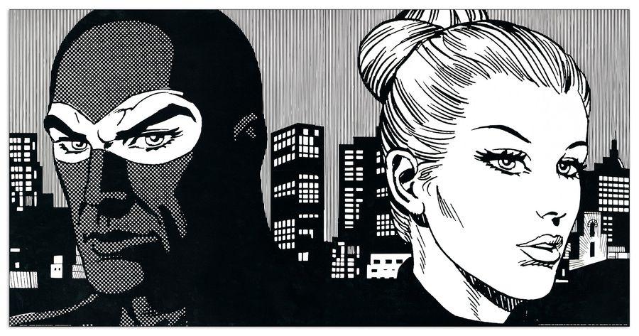 artopweb Astorina - Insieme (Diabolik & Eva Kant) Decorative MDF Panel (100x50cm)