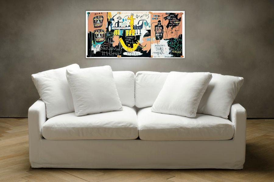 Artopweb Basquiat - El Gran Espectaculo (History Of Black People) Decorative MDF Panel (138x65cm)
