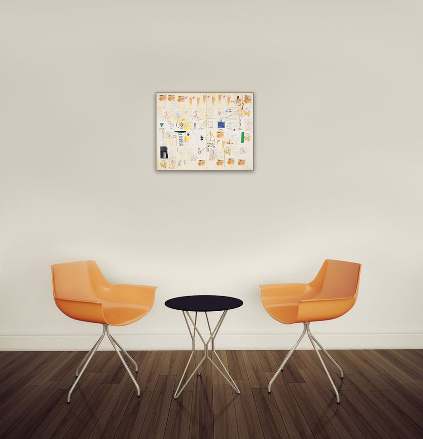 Artopweb Basquiat - Icarus Esso Decorative MDF Panel (65x52cm)