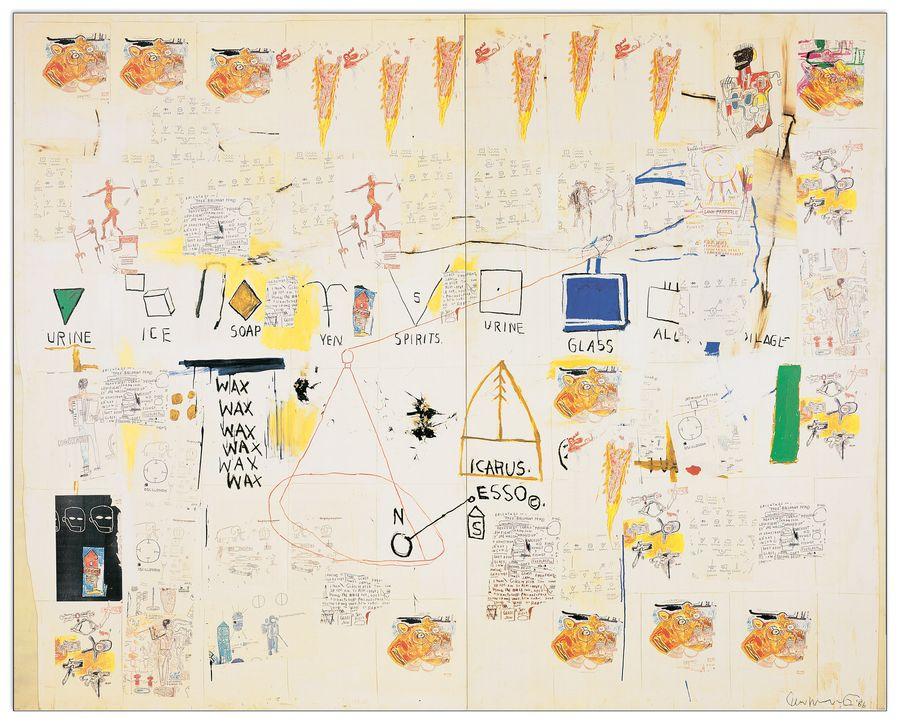 artopweb Basquiat - Icarus Esso Decorative MDF Panel (65x52cm)