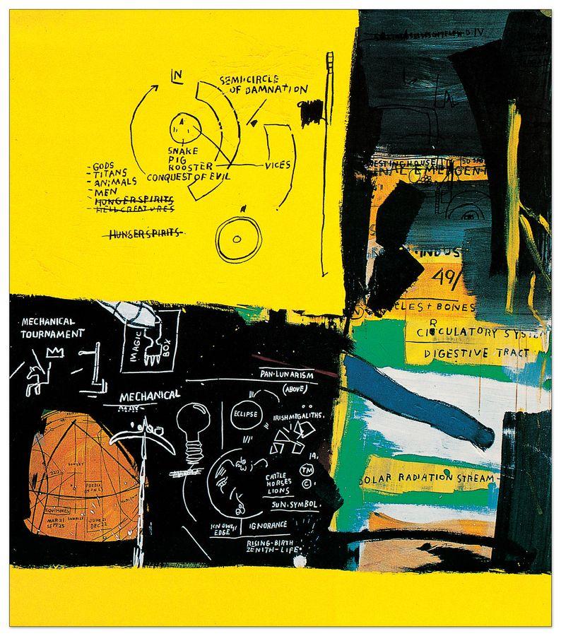 artopweb Basquiat - Untitled Decorative MDF Panel (94x107cm)