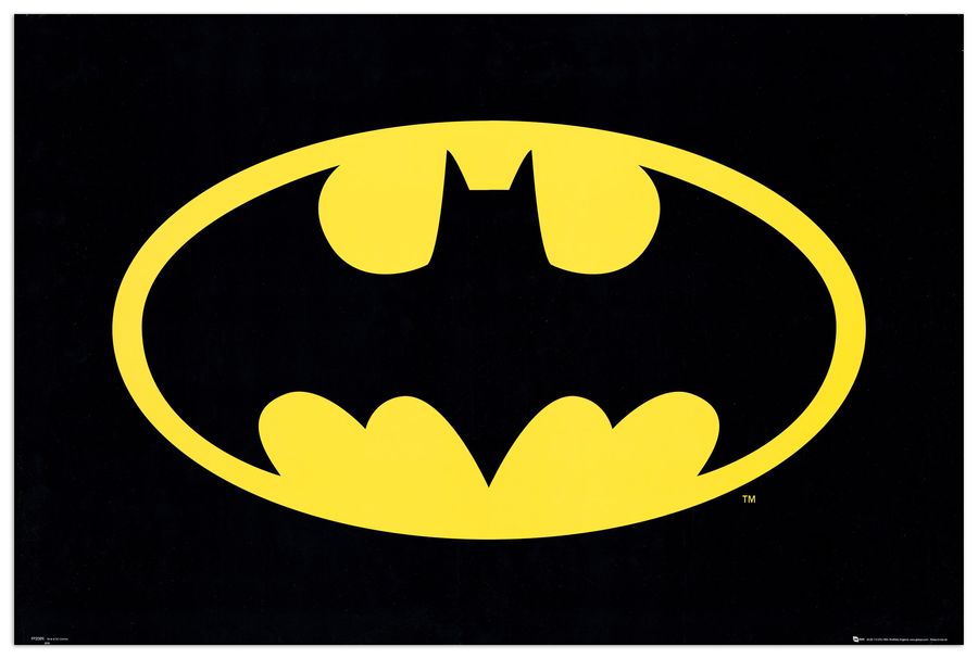 artopweb Batman - Bat Man Logo Decorative MDF Panel (60x90cm)