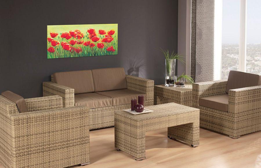 Artopweb Bernhardt - Klatschmohnwiese Decorative MDF Panel (100x50cm)