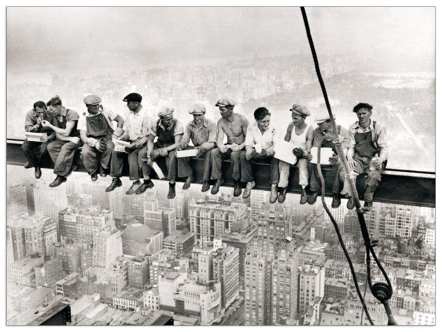 artopweb Bettmann Arch - Rockefeller Center Decorative MDF Panel (80x60cm)