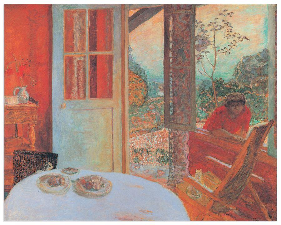 artopweb Bonnard - Sala Da Pranzo In Campagna Decorative MDF Panel (39x31cm)