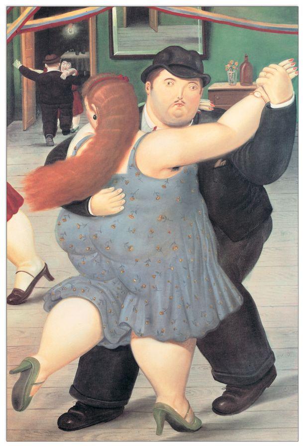 artopweb Botero - Dancers 1987 Decorative MDF Panel (51x76cm)
