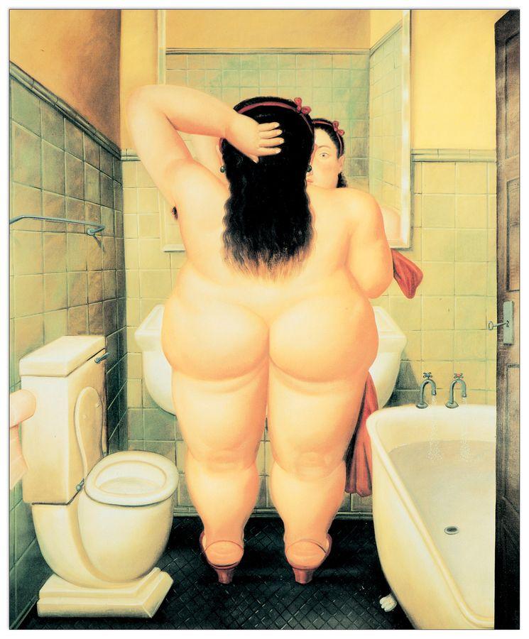 artopweb Botero - Il Bagno Decorative MDF Panel (32x39cm)