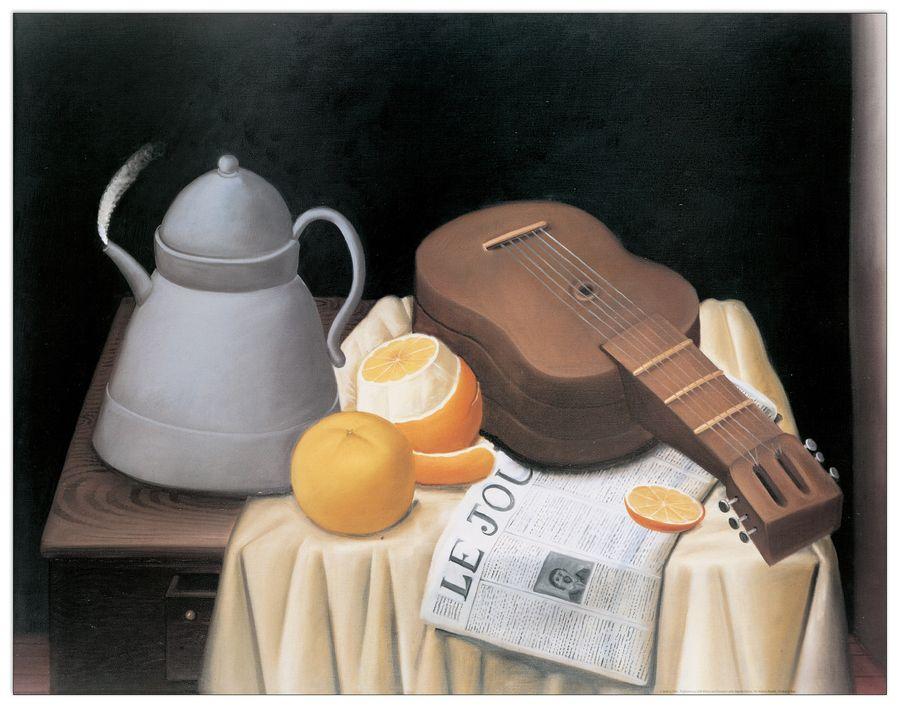 artopweb Botero - Natura Morta Con Le Journal Decorative MDF Panel (103x81cm)