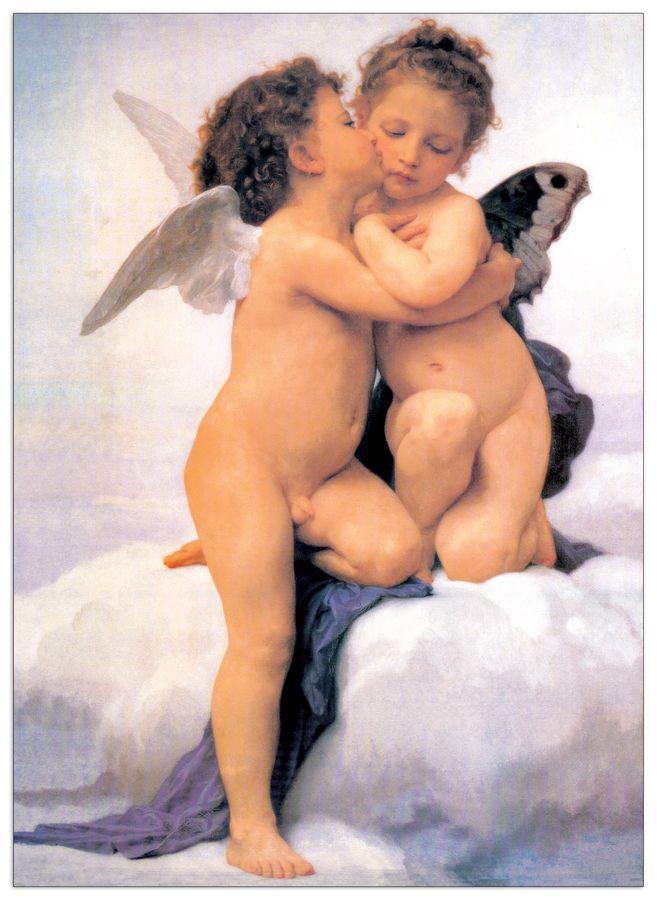 artopweb Bouguereau - The First Kiss Decorative MDF Panel (72x100cm)