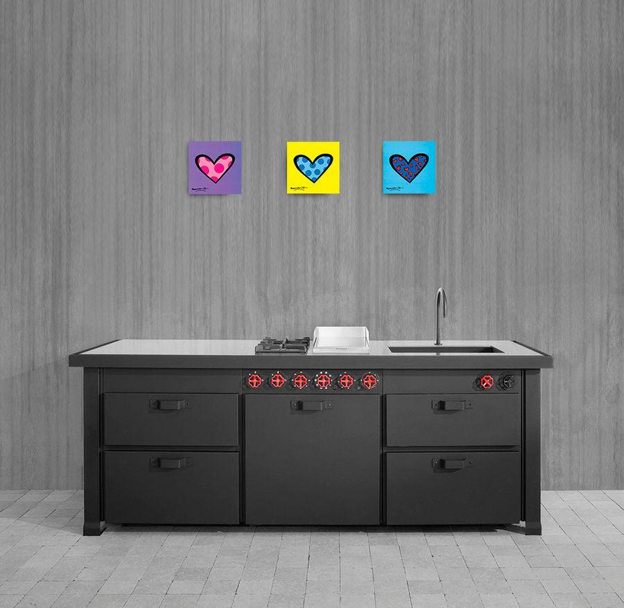 Artopweb Britto - Bee Bop Love Decorative MDF Panel (19x19cm)