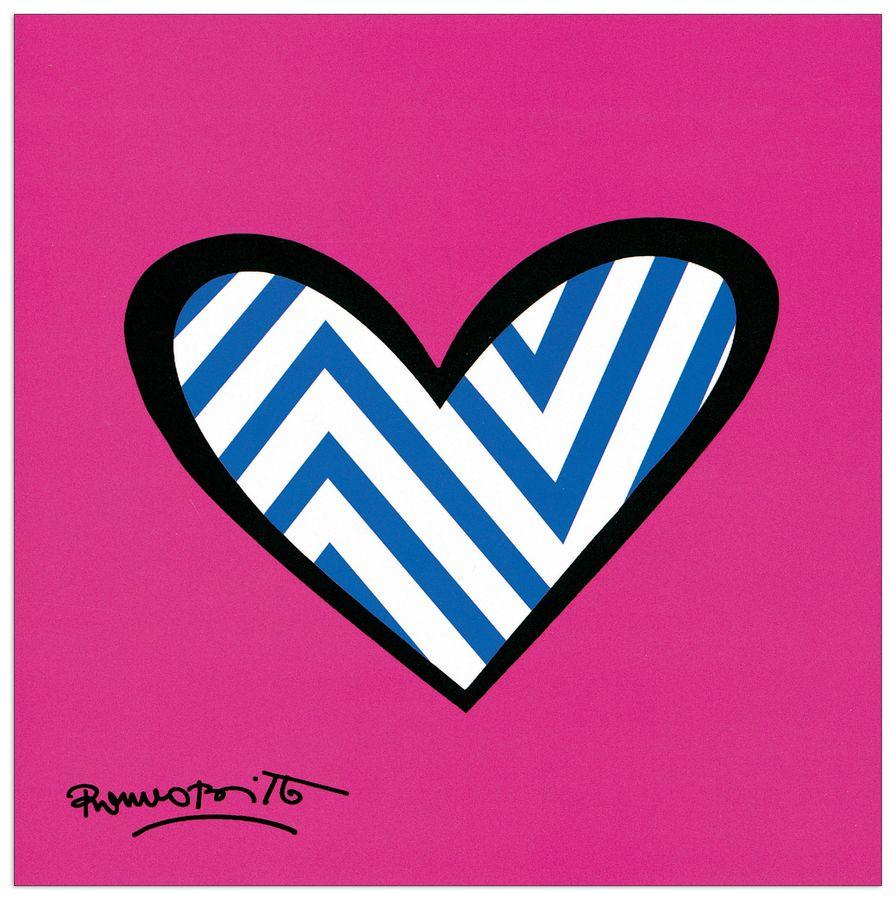 artopweb Britto - Zig Zag Love Decorative MDF Panel (19x19cm)